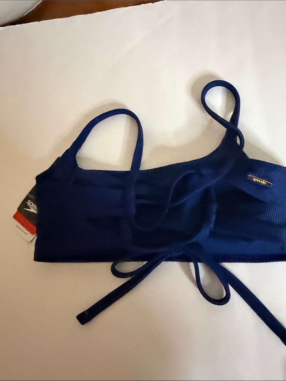 Speedo Blue Ribbed Two-Piece Swim Set - Picture 7 of 16